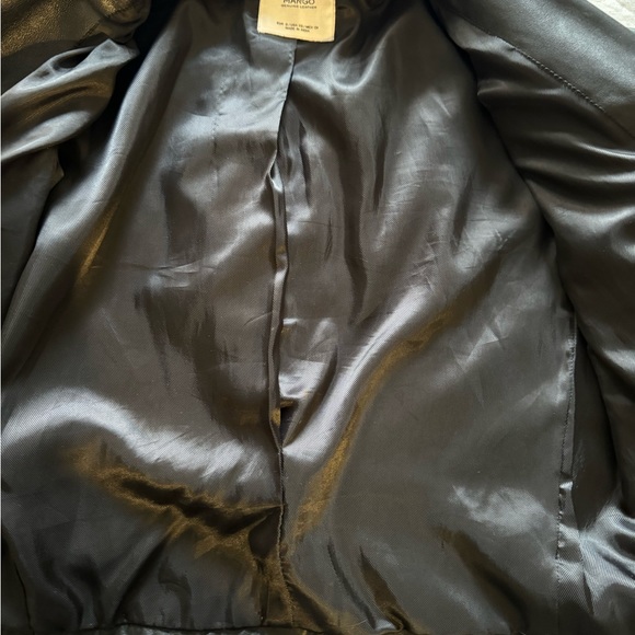 MANGO Lambskin Leather Moto Jacket - Picture 6 of 7
